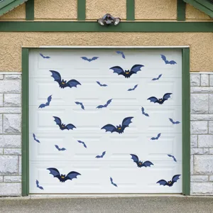 Adesivi pipistrello magnetici per porta del garage di Halloween, decorazione simpatica.