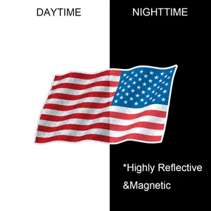 Amerikaanse Vlag Magnetische Reflecterende Autosticker Vakantie Feest Decoratie