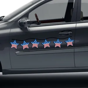 Amerikaanse Onafhankelijkheidsdag ster magnetische reflecterende autosticker decoratie
