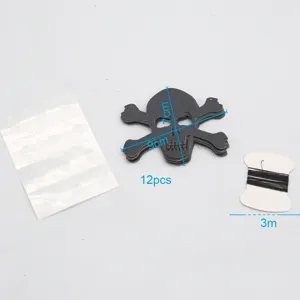 3D Perlmutt Papier Totenkopf Wimpelkette Halloween Party Dekoration Wandbehang Set