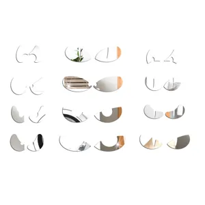 Details of Halloween peeping eyes acrylic mirror wall stickers, 3D decorative decor.