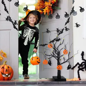 Halloween Dekoration Filz Fledermaus Kürbis Girlande Party Hängende Requisiten Deko