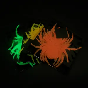 Halloween 3D luminoso arana pegatinas de pared, brillante fiesta ventana decoracion accesorios.