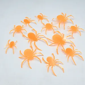 Halloween 3D pegatinas de pared de arañas luminosas, decoración de ventana fiesta.