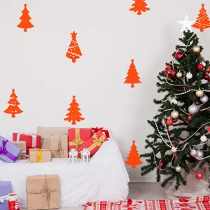 Adesivi murali di Natale festa delle vacanze decorazioni per la casa decalcomanie per alberi