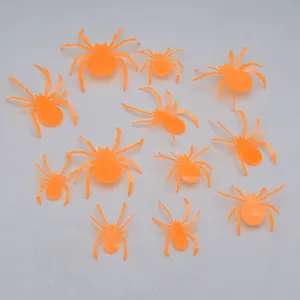Halloween 3D luminoso araña pegatinas de pared juego para fiesta ventana decoración.