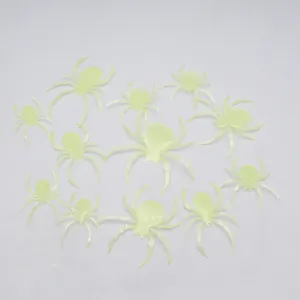 Pegatinas de pared de araña 3D luminosas para decoraciones de fiesta de Halloween y ventanas.