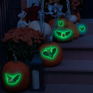 Halloween αυτοκόλλητα νυχτερίδα μάτια φωσφορίζοντα τοίχου για διακόσμηση πάρτι