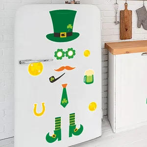 San Patricio imanes para refrigerador, pegatinas divertidas de duende decoracion cocina.