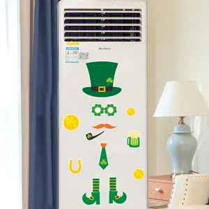 Pegatinas Magnéticas San Patricio Sombrero Duende Barba Decoración Frigorífico Set Nuevo