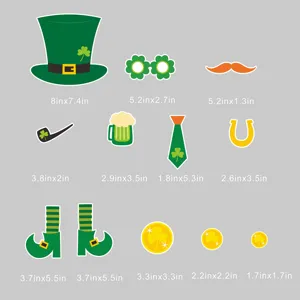 Set de pegatinas magnéticas de San Patricio para nevera, detalles de decoración.
