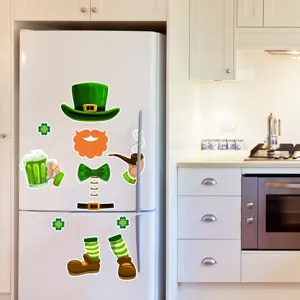 Imanes de refrigerador del Día de San Patricio, decoración divertida de duende y piernas.