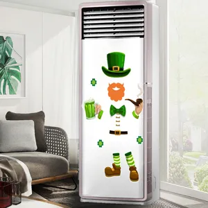 Pegatina magnetica del Dia de San Patricio para puerta de nevera decoracion del hogar.
