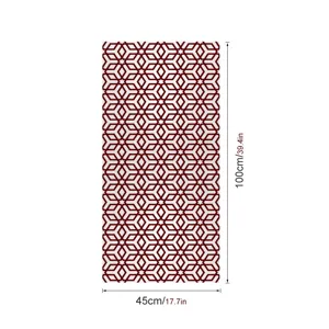 Geometrische raamfolie statische hechting privacy glassticker 45x100cm huisdecoratie