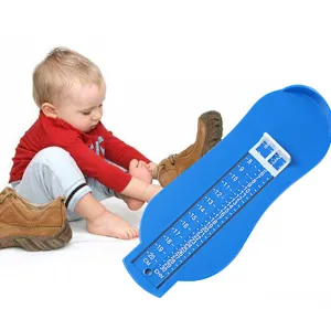 Baby foot measuring device infant shoe size ruler measurement tool for kids children blue