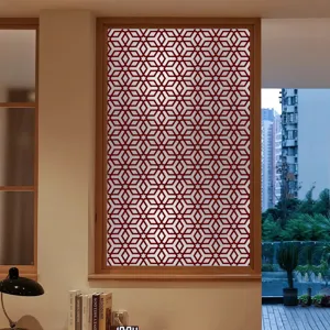 Film pour fenêtre géométrique adhésif statique intimité autocollant en verre déco.