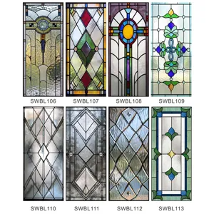 Frosted Glass Window Film Stained Glass Decorative Window Sticker Static Cling Privacy Glass Film For Home
