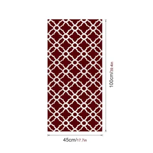 Geometrische glasfolie voor ramen, decoratieve privacy statische raamsticker 45x100cm groot.