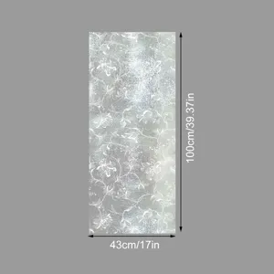 Static window film lace frosted glass sticker 43x100cm for home bathroom privacy decor