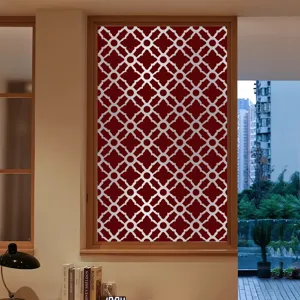 Film pour vitre vitrail géométrique adhésif statique intimité décoration protection