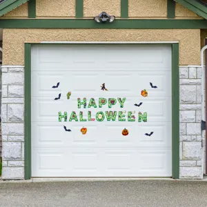 Halloween magnetic garage door stickers spooky holiday car decals decor for outdoor use