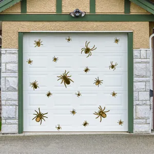 Halloween Magnétique Araignée Garage Porte Autocollants Imperméable PVC Réversibles Araignées Decals Pour Voiture Réfrigérateur Décor De Fête