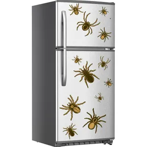 Aimants de réfrigérateur araignées d'Halloween, autocollants magnétiques pour garage.