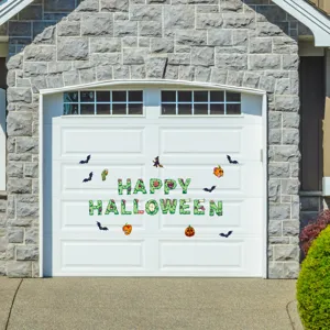 Halloween magnetic garage door stickers spooky holiday party decor props and supplies