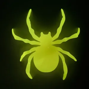 Halloween 3D luminoso araña adhesivo pared brillante fiesta vacaciones hogar decor detalle