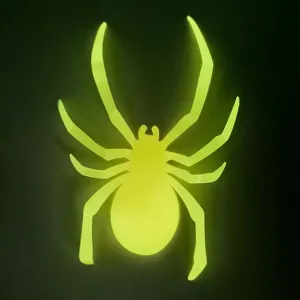 Adhesivo de pared de araña 3D luminoso para decoración de fiesta de Halloween detalle