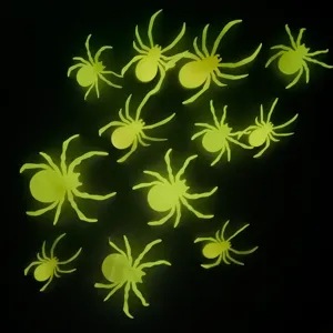 Halloween 3D pegatinas de pared de arañas luminosas que brillan en la oscuridad decor