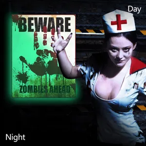 Halloween luminous bloody handprint wall sticker glow in the dark poster window decor