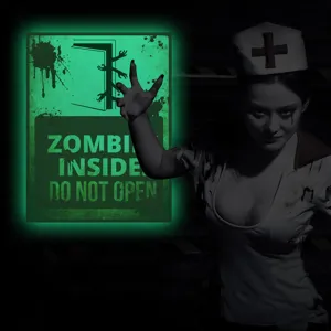 Halloween glow in the dark zombie wall sticker scary door poster window party decor