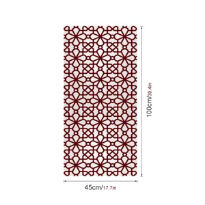 Geometrische raamfolie glassticker decoratieve statische privacyfolie size 45x100cm.