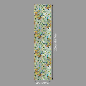 Film pour fenetre paon autocollant vitre decorative statique pour deco maison 43x200cm