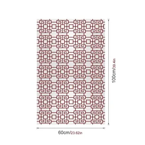 Geometrische raamfolie statische glasfolie privacy sticker 60x100cm interieur
