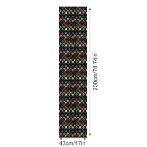 Retro gebrandschilderd glas raamfolie, vintage raster gekleurd steen patroon PVC sticker.