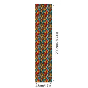 Decoratieve raamfolie statisch hechtend glassticker retro ruit glasontwerp 200x43cm