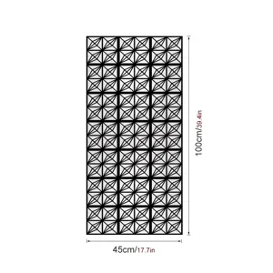 Geometrische raamfolie statische glasfolie privacy zonwering anti-uv 45x100cm sticker