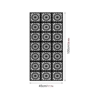 Geometrische raamfolie statisch hechtend privacy glassticker decoratief 45x100cm