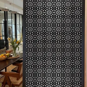Geometrisch patroon raamfolie statische glassticker privacy voor thuis decoratie