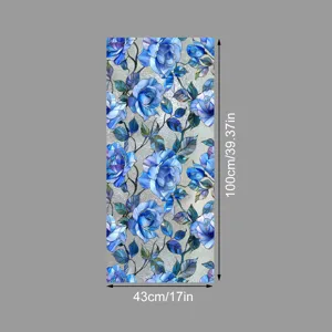 Film pour fenetre rose bleue autocollant vitre intimite decoration maison 43x100cm