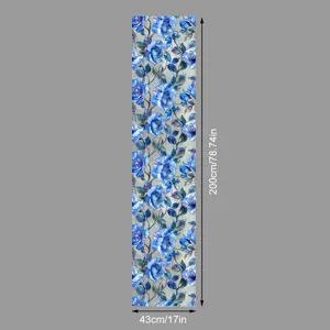 Film adhésif statique pour vitre motif rose bleue opacifiant 43x200cm pour décoration