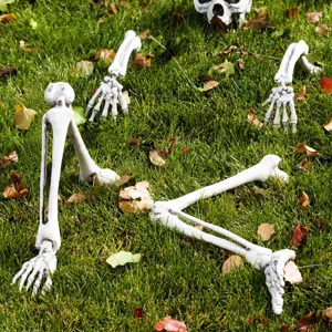 Halloween scheletro paletti da terra esterno mano fantasma decorazione festa giardino