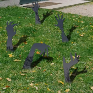 Halloween mani di fantasma paletti da giardino decorazione esterna acrilico specchio