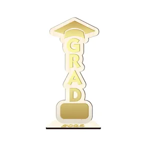 2025 graduacion madera mesa signo trofeo fiesta decoracion escritorio adorno regalo