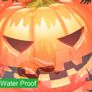 Halloween pumpkin wall sticker waterproof horror party decor floor decal exquisite detail