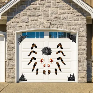 Halloween ragno gigante adesivo per porta garage decorazione festa spaventosa kit.
