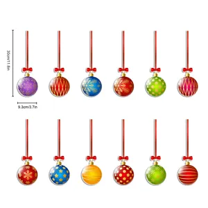 Weihnachten magnetische Aufkleber Set 12 Stk dekorative Kühlschrank Garage Dekoration