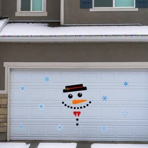 Weihnachten Garagentor Magnet Schneemann Dekoration Aufkleber Set fuer Feiertag Deko